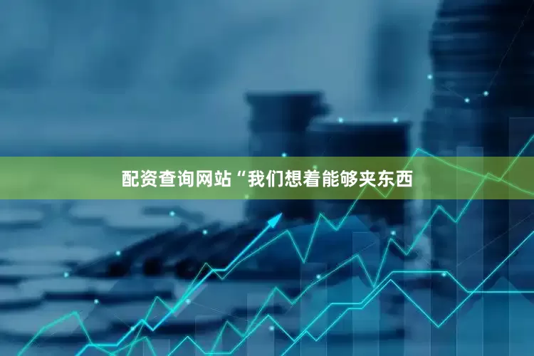 配资查询网站“我们想着能够夹东西